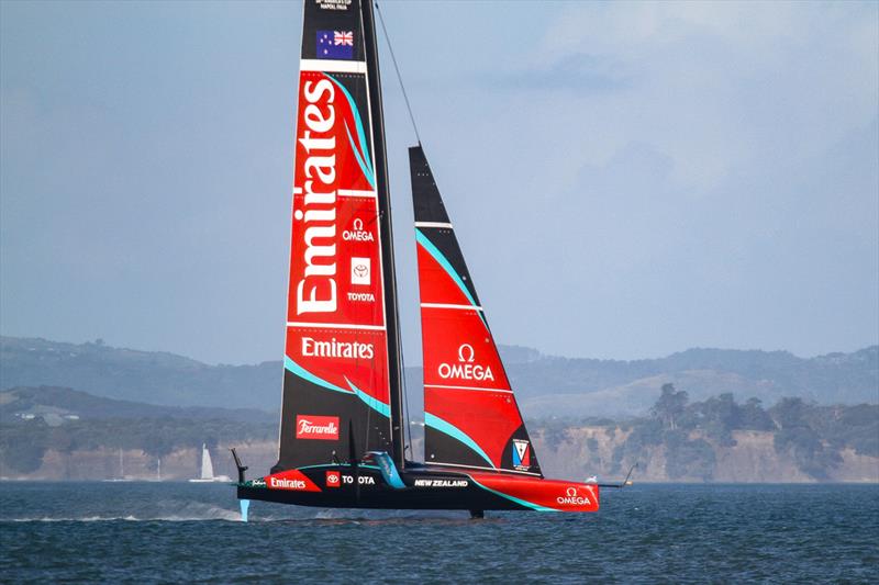 Emirates Team New Zealand - AC75, Day 7 - March 27, 2026 photo copyright Richard Gladwell / Sail-World.com/nz taken at Royal New Zealand Yacht Squadron and featuring the AC75 class