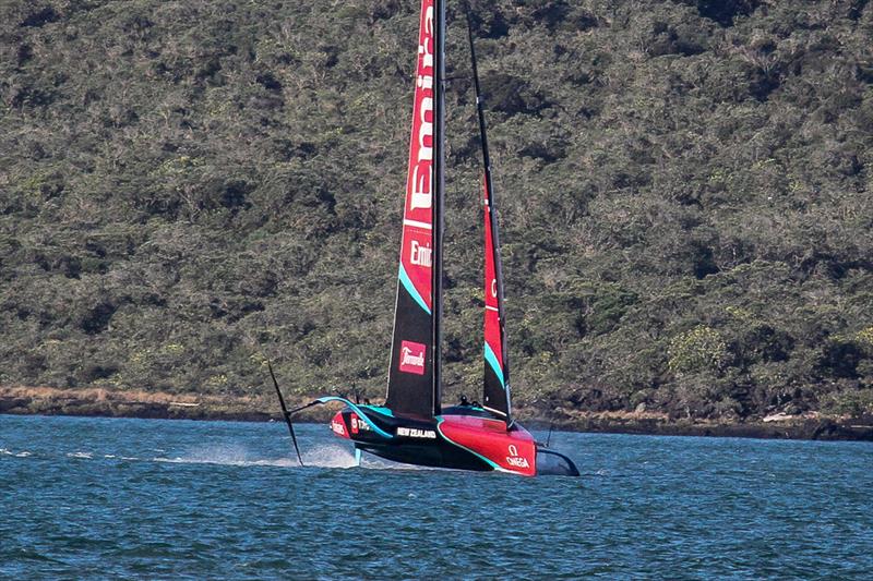 Emirates Team New Zealand - AC75, Day 7 - March 27, 2026 photo copyright Richard Gladwell / Sail-World.com/nz taken at Royal New Zealand Yacht Squadron and featuring the AC75 class
