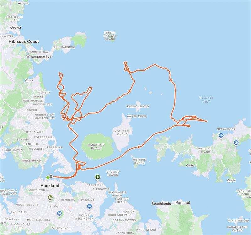 Recon Unit GPS track - Emirates Team NZ - April 22, 2026 - photo © ETNZ Recon Unit