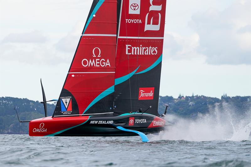 Emirates Team New Zealand - AC75, Day 12 - April 24, 2026 - photo © Sam Thom/America's Cup