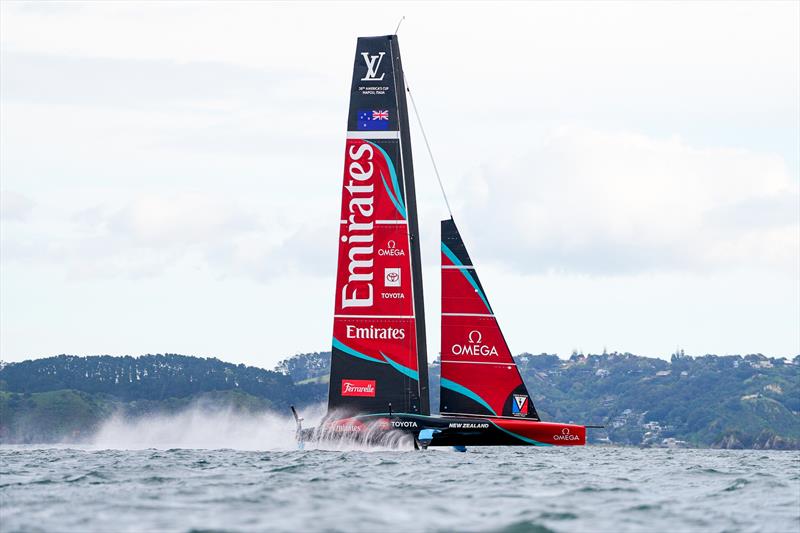 Emirates Team New Zealand - AC75, Day 12 - April 24, 2026 - photo © Sam Thom/America's Cup