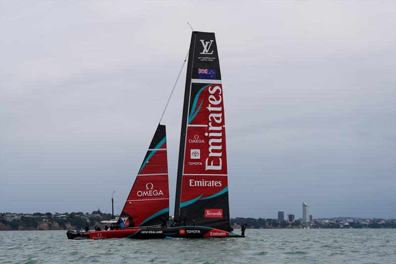 Emirates Team New Zealand - AC75, Day 12 - April 24, 2026 - photo © Sam Thom/America's Cup