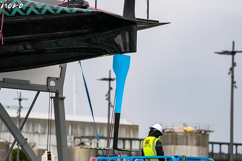 24 April . 38th Louis Vuitton America's Cup - Emirates Team New Zealand AC75 Recon Content, Taihoro, Day 14 photo copyright Richard Gladwell - Sail-World.com / nz taken at Royal New Zealand Yacht Squadron and featuring the AC75 class