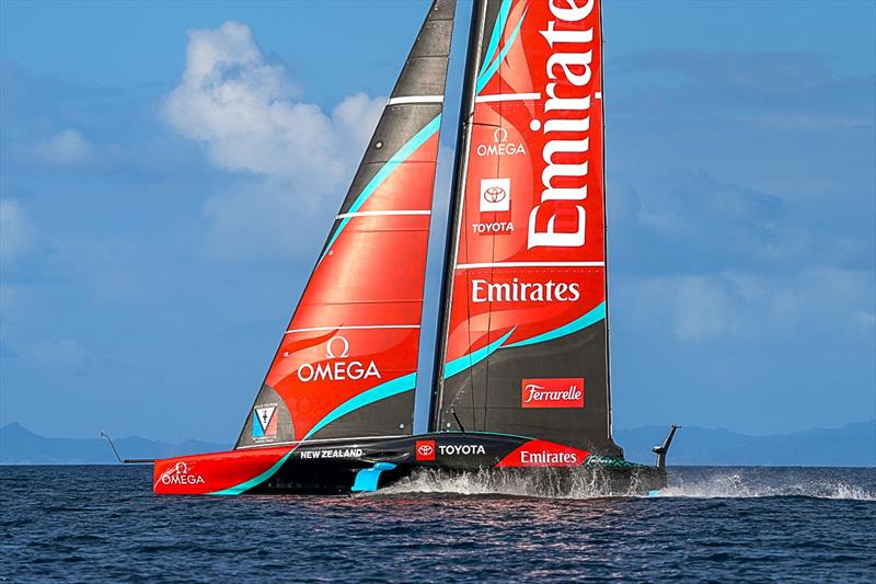 Light air foiling - Emirates Team New Zealand -  AC75 - Day 13 - August 28, 2026 - photo © Sam Thom / America's Cup