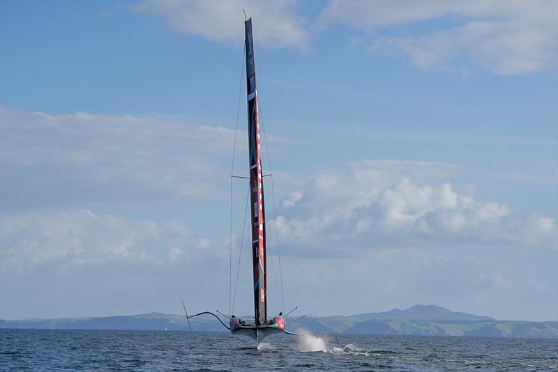 Running downwind - Emirates Team New Zealand -  AC75 - Day 13 - August 28, 2026 - photo © Sam Thom / America's Cup