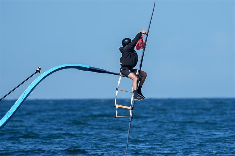 Foil camera adjustment - Emirates Team New Zealand -  AC75 - Day 13 - August 28, 2026 - photo © Sam Thom / America's Cup