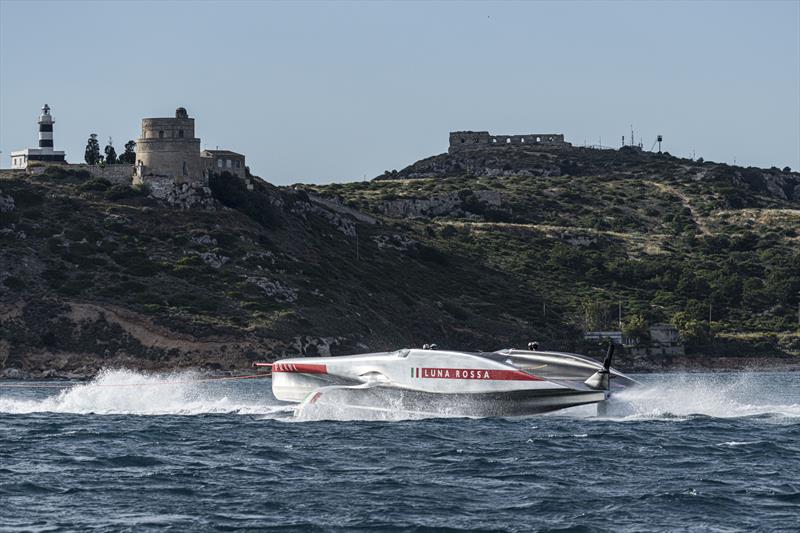 Luna Rossa (ITA) launches and tow tests  - Cagliari, Sardinia - May 20, 2026 - photo © Luna Rossa Recon