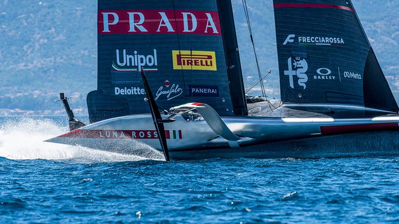 Luna Rossa - Sailing Day 3 - AC38 Recon - Luna Rossa Team - June 13, 2026 - Cagliari, Sardinia photo copyright Ivo Rovira / America's Cup taken at Circolo della Vela Sicilia and featuring the AC75 class