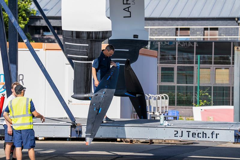 Sailing Day 1 - La Roche-Posay Racing Team (FRA) - June 30, 2026 - Lorient. France - photo © Pierre Bouras / America's Cup