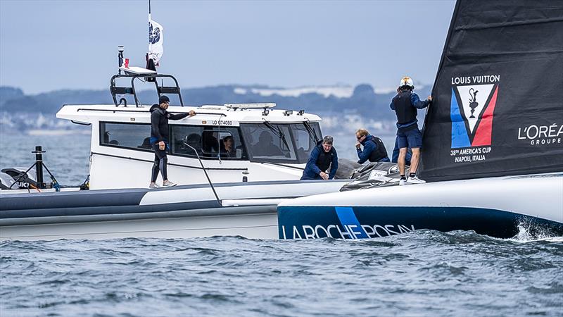 Sailing Day 2 - La Roche-Posay Racing Team (FRA) - July 2, 2026 - Lorient. France - photo © Pierre Bouras / America's Cup