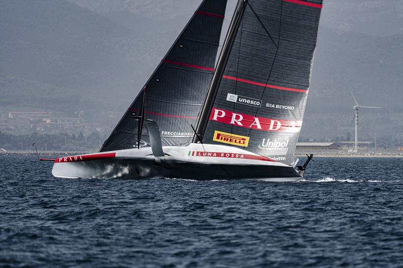 Image 8 - (13m 46s) - Luna Rossa (ITA) - Day 18 - August 26, 2026 - Cagliari, Sardinia  photo copyright Ivo Rovira / America's Cup Recon taken at Circolo della Vela Sicilia and featuring the AC75 class