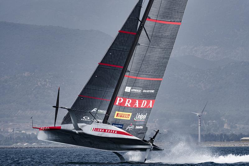 Image 1 - (13m 39s) - Luna Rossa (ITA) - Day 18 - August 26, 2026 - Cagliari, Sardinia  photo copyright Ivo Rovira / America's Cup Recon taken at Circolo della Vela Sicilia and featuring the AC75 class