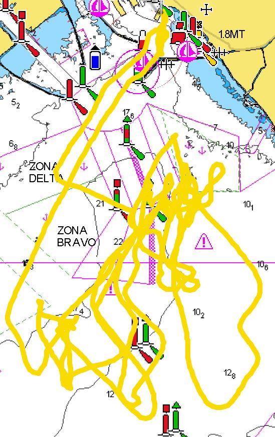 Recon Unit track - Luna Rossa - Sailing Day 20 - August 31, 2026 - Cagliari - photo © Luna Rossa Recon Unit
