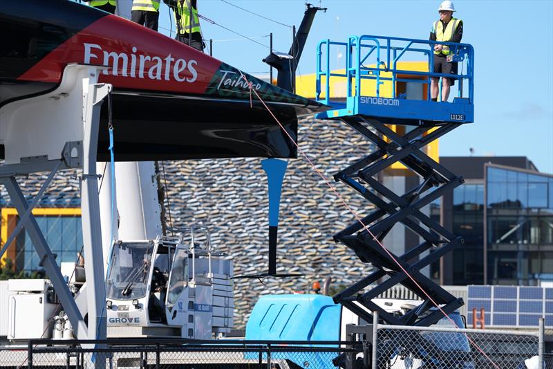 'Short rudder' (R5-B) - Emirates Team New Zealand - October 6, 2026 - Auckland - photo © Sam Thom/America's Cup