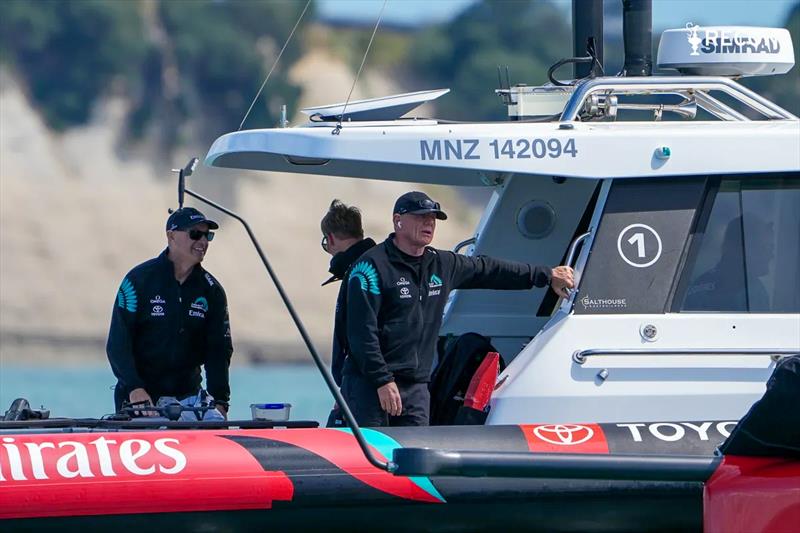 Kevin Shoebridge and Grant Dalton - Emirates Team New Zealand - October 7, 2026 - Auckland - photo © Sam Thom/America's Cup
