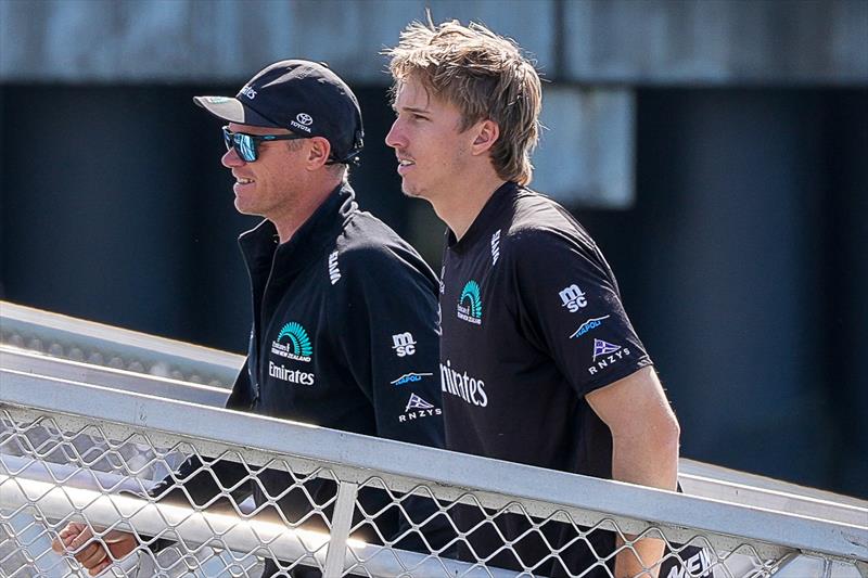 Nathan Outteridge ve Seb Menzies - Emirates Team New Zealand - 28. Gün - 20 Ekim 2026 - Auckland, Yeni Zelanda - fotoğraf © Sam Thom / America's Cup Recon