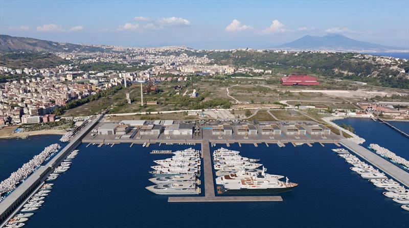Super yacht marina - Louis Vuitton America's Cup Venue - Naples - September 2025 photo copyright America's Cup Media taken at  and featuring the ACC class