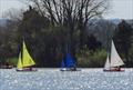 303 fleet on the beat during the National Hansa TT Series Round 1 at Frampton on Severn © David Greenfield