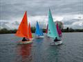 303s on the reach during the 2022 Hansa TT at Frampton on Severn © Ken Elsey