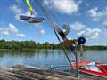 © Magnus Smith A winch-operated hoist on a jetty, for lifting wheelchair users into a dinghy © Magnus Smith