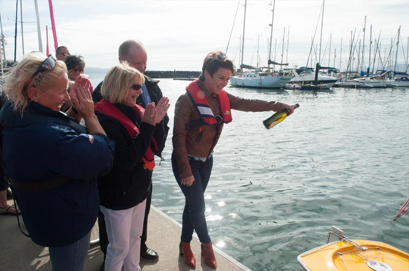 Belfast Lough Sailability boat naming with TV weather presenter Cecilia Daly photo copyright Nigel Thompson taken at Belfast Lough Sailability and featuring the Hansa class