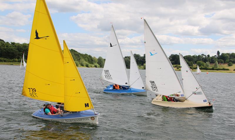 Access 303 and two Libertys in the Hansa Class TT at Northampton photo copyright Rob Jackson taken at Northampton Sailability and featuring the Hansa class