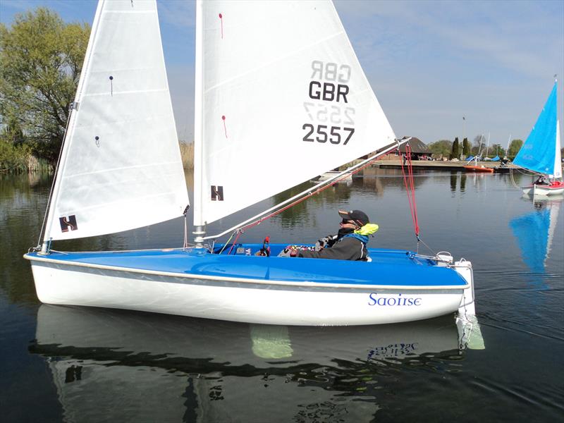 National Hansa Class TT Series at Frampton on Severn photo copyright David Greenfield taken at Frampton on Severn Sailing Club and featuring the Hansa class