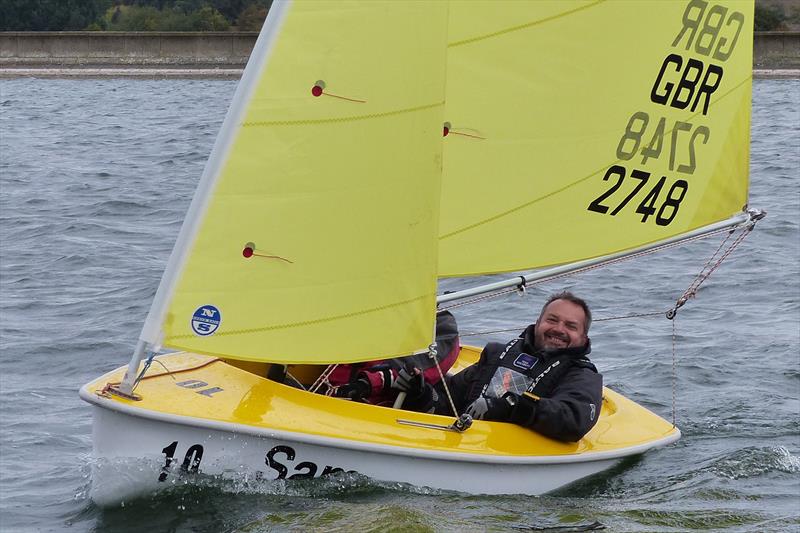 Steve Kitson and Malcolm Bentley win the Hansa 303 Two Person class during the final 2017 Hansa TT at Oxford photo copyright Richard Johnson taken at Oxford Sailing Club and featuring the Hansa class