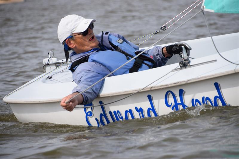 Vic Pennell, winner of the Hansa series during Oulton Week 2019 photo copyright Trish Barnes taken at Waveney & Oulton Broad Yacht Club and featuring the Hansa class