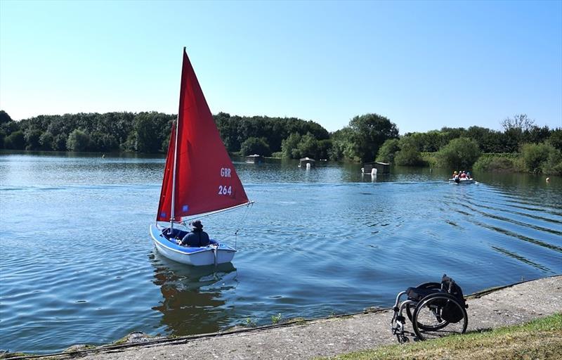 Sailability groups starting to get back on the water photo copyright Kay Irving taken at  and featuring the Hansa class