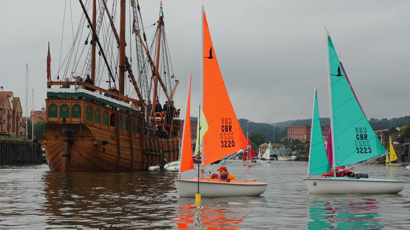 Close 303 racing during the Hansa TT at Bristol photo copyright Pete Farmer taken at Baltic Wharf Sailing Club and featuring the Hansa class