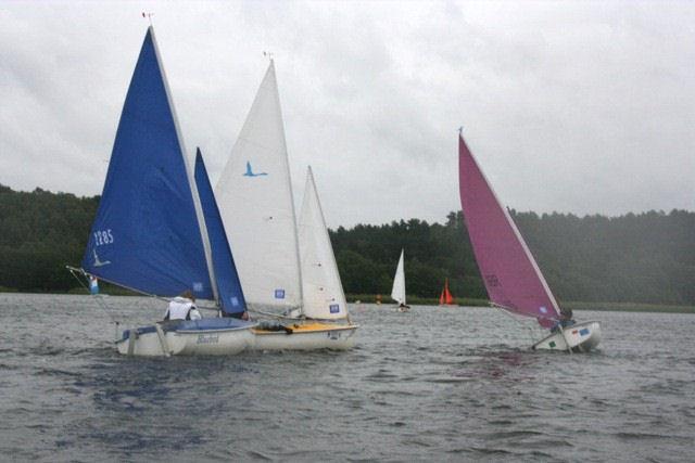Access dinghy Nationals at Frensham photo copyright Allan Franklin and Wendy Neil-Smith taken at Frensham Pond Sailing Club and featuring the Hansa class