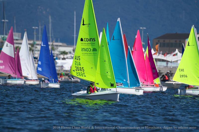 Hansa World and International Championships day 1 photo copyright Adamo Aono taken at  and featuring the Hansa class