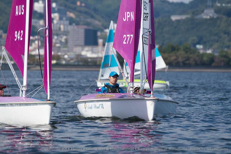 Hansa World and International Championships day 2 photo copyright Adamo Aono taken at  and featuring the Hansa class