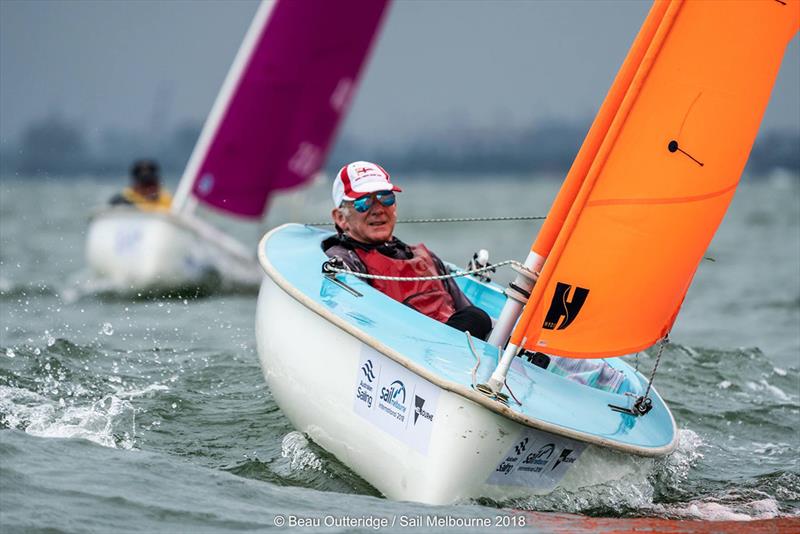 Robert Crofts WA 3rd in Hansa 303 - 2018 Australian Para Sailing Championships - photo © Beau Outteridge