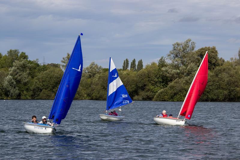 Hansa TT Series event 8 at Burghfield photo copyright Simon Smith taken at Burghfield Sailing Club and featuring the Hansa class