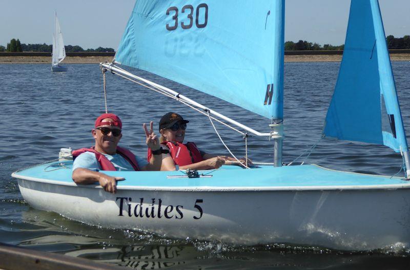 Chris and Corinna in the 303 two-person class - Hansa National TT Series at Northampton photo copyright Robert McIntyre taken at Northampton Sailability and featuring the Hansa class