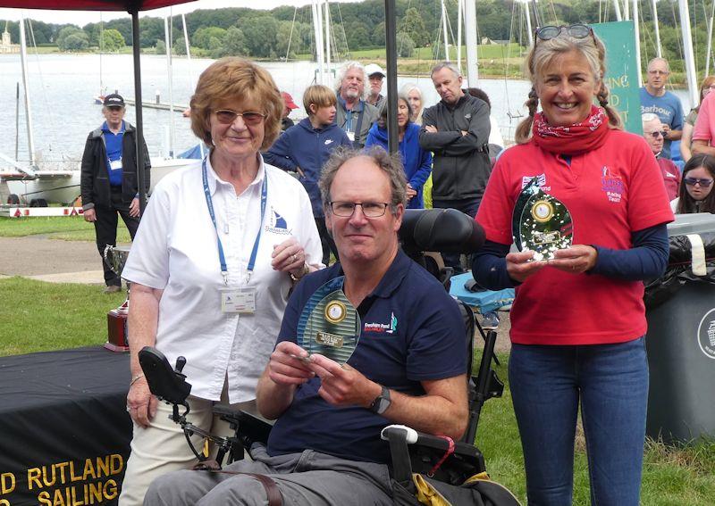 James and Maddy Wooznam win the 303 two-person class - UK Hansa Nationals at Rutland photo copyright Ivor Barrett taken at Rutland Sailing Club and featuring the Hansa class