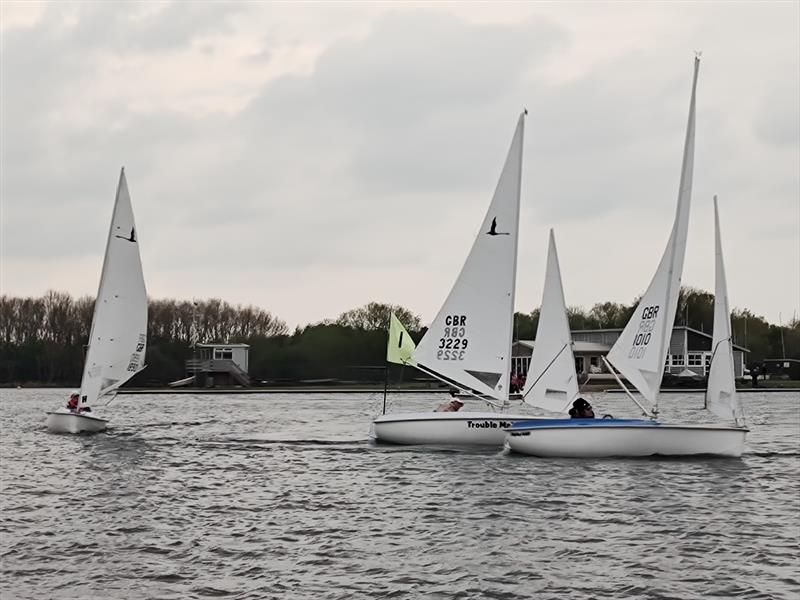 Libertys at the windward mark during the 2022 Hansa TT at Whitefriars photo copyright Nicky Durston taken at Whitefriars Sailing Club and featuring the Hansa class