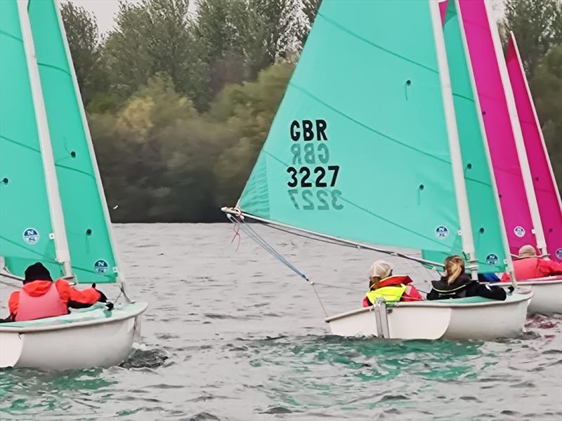 Close racing in the Hansa 303 2 Person fleet during the 2022 Hansa TT at Whitefriars photo copyright Nicky Durston taken at Whitefriars Sailing Club and featuring the Hansa class