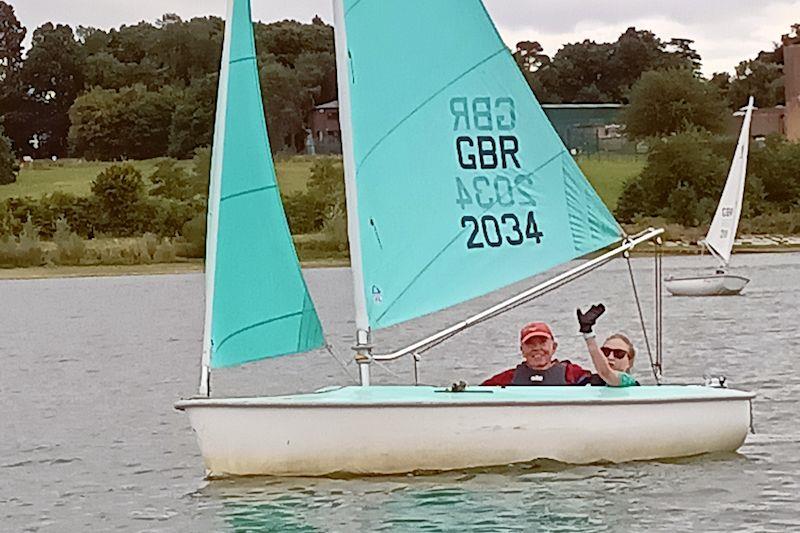 Charlotte Jones and David Nichol - Hansa National TT Series at Northampton photo copyright Andy Hempkin taken at Northampton Sailability and featuring the Hansa class