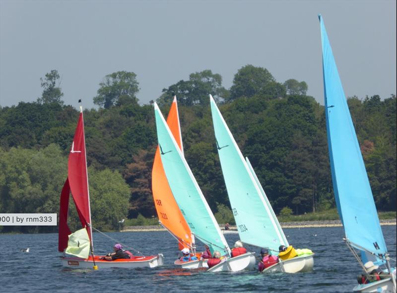 Rory leads the 303s during the Northampton Hansa TT photo copyright Chris Dabbs taken at Northampton Sailing Club and featuring the Hansa class