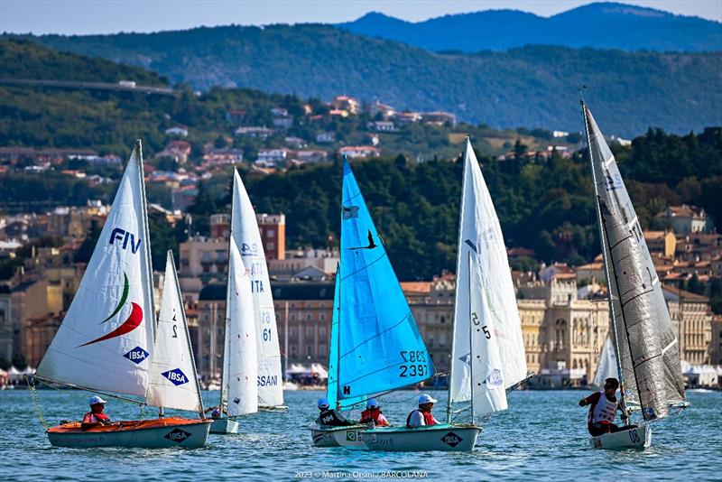 Barcolana: Spectacular day of racing with para sailing and next generation foil academy photo copyright Martina Orsini / Barcolana taken at  and featuring the Hansa class