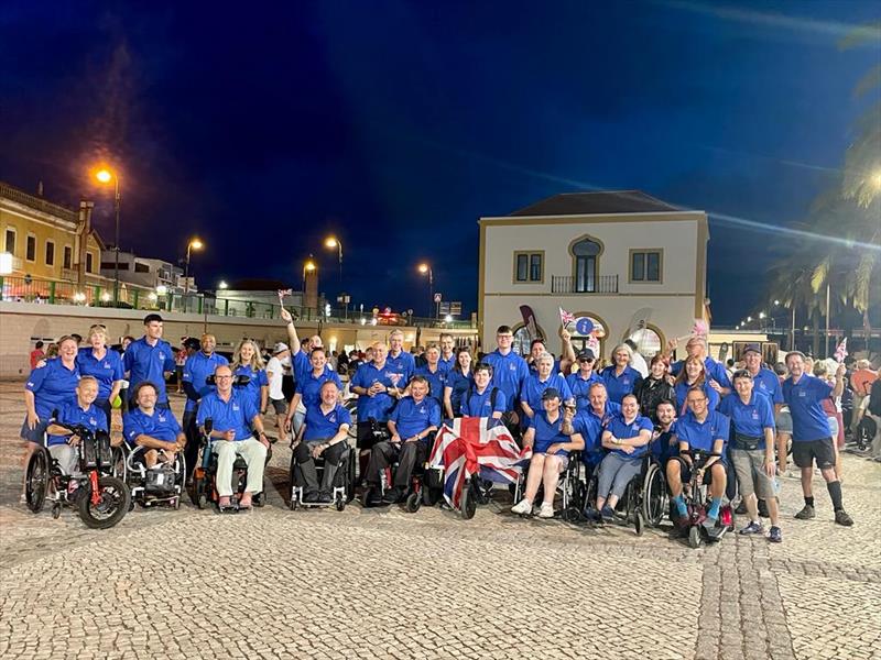 Hansa World Championships at Portimão, Portugal - the British team photo copyright Nicky Durston taken at  and featuring the Hansa class