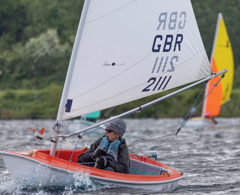 Lindsay Burns wins the 2.3 class during the Notts County Hansa TT photo copyright David Eberlin taken at Notts County Sailing Club and featuring the Hansa class