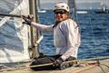 German sailor Katrin Brunner sails on Lake Bodensee, so watch out if the wind goes light for the fleet, and she will use herskills to good effect