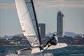 Sailing off Milford Beach - Predictwind A-Class Catamaran World November 2025 - Milford NZ