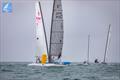 PredictWind A-Class Cat Worlds 2025 Day 3 - The winning move. Jacek Noetzel snatches the lead from Micky Todd at the bottom mark in the first race