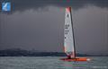 PredictWind A-Class Cat Worlds 2025 Day 3 - Mark Capel just waiting