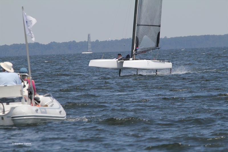 Jason Waterhouse during the A Class Catamaran European photo copyright Gordon Upton taken at Cercle de la Voile de Bordeaux and featuring the A Class Catamaran class